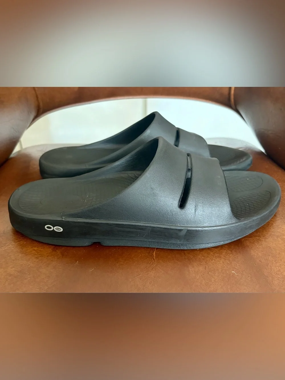 OFFOS Ooahh Sport Slide Sandal Shoes Black Matte Size 12M/14W recovery shoe